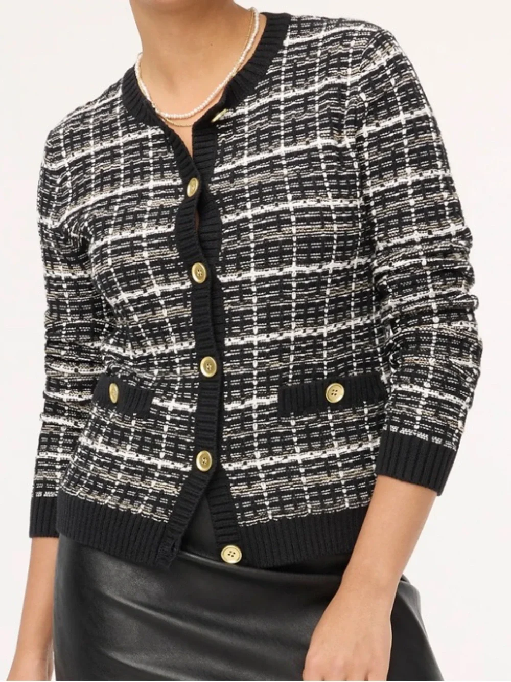 J. Crew Tweed Lady Cardigan Sweater - Picture 2 of 4